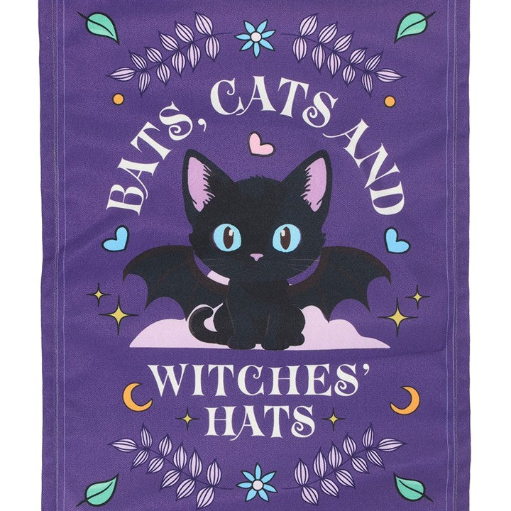 Bats, Cats and Witches Hats Fabric Wall Hanging 🇬🇧