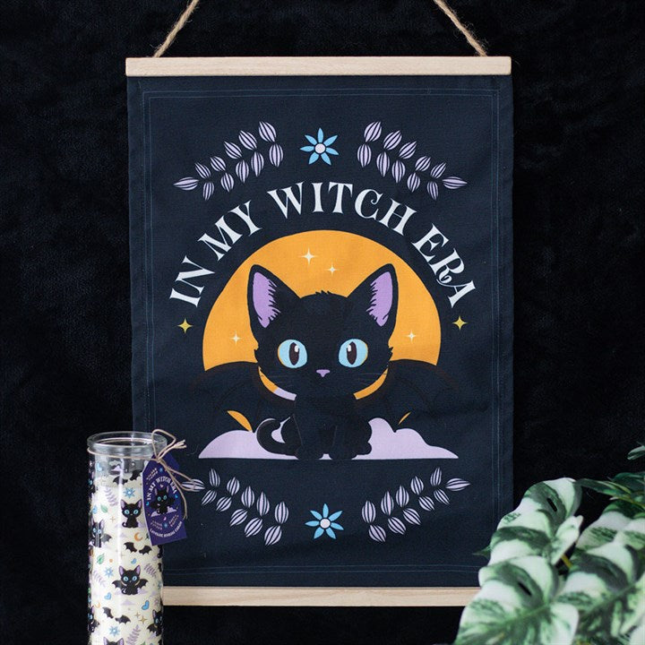 In My Witch Era Bat Cat Fabric Wall Hanging 🇬🇧