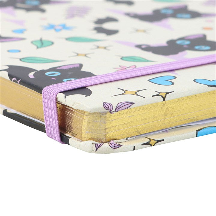 Cute and Creepy Print A5 Notebook with Amethyst Pen 🇬🇧
