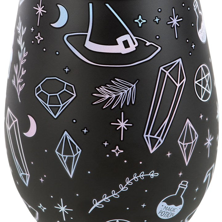 Crystal Witch Print Stemless Glass 🇬🇧
