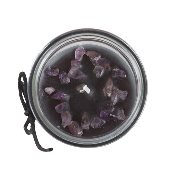 Crystal Witch Jasmine Tube Candle with Amethyst Chips 🇬🇧