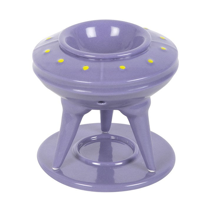 UFO Wax Burner with Lime Alien Wax Melt 🇬🇧