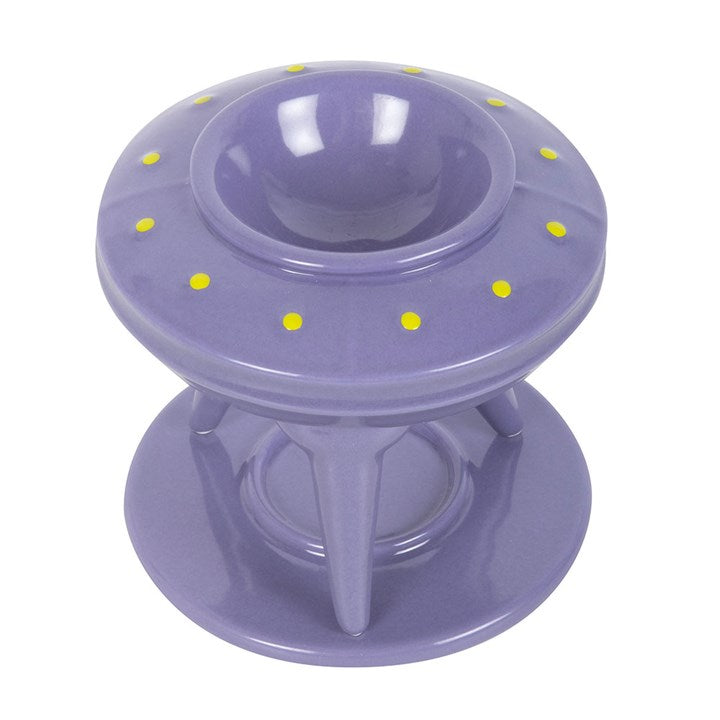 UFO Wax Burner with Lime Alien Wax Melt 🇬🇧