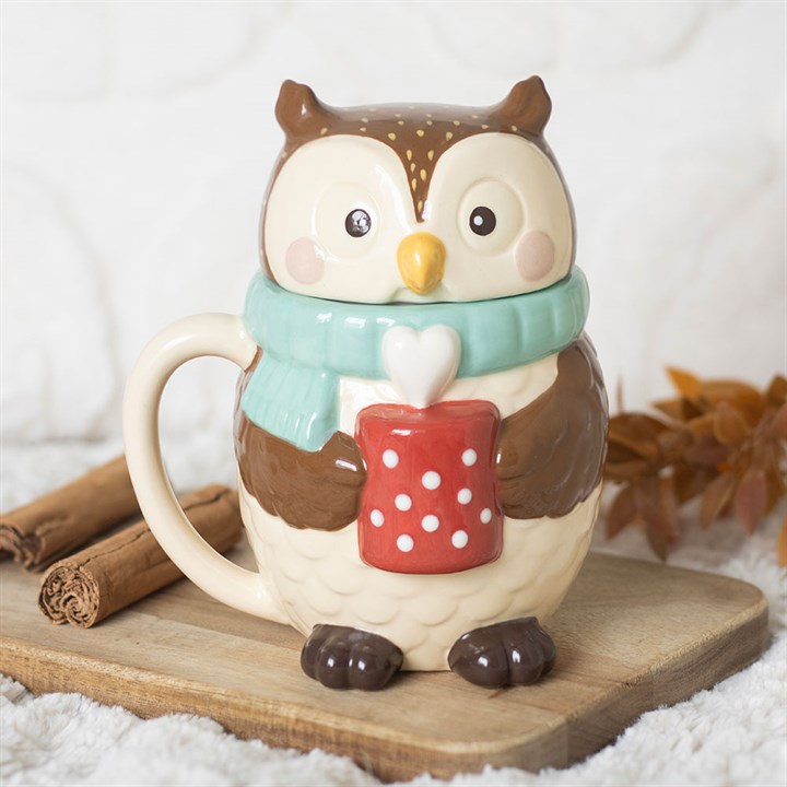 Oliver Owl Lidded Mug 🇬🇧