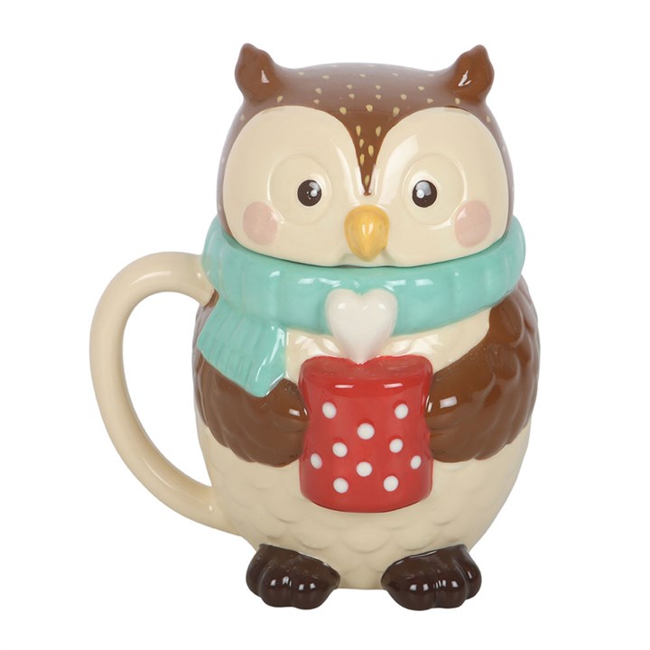 Oliver Owl Lidded Mug 🇬🇧