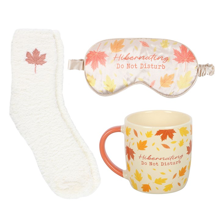 Autumn Hibernation Kit with Mug, Socks and Eye Mask 🇬🇧