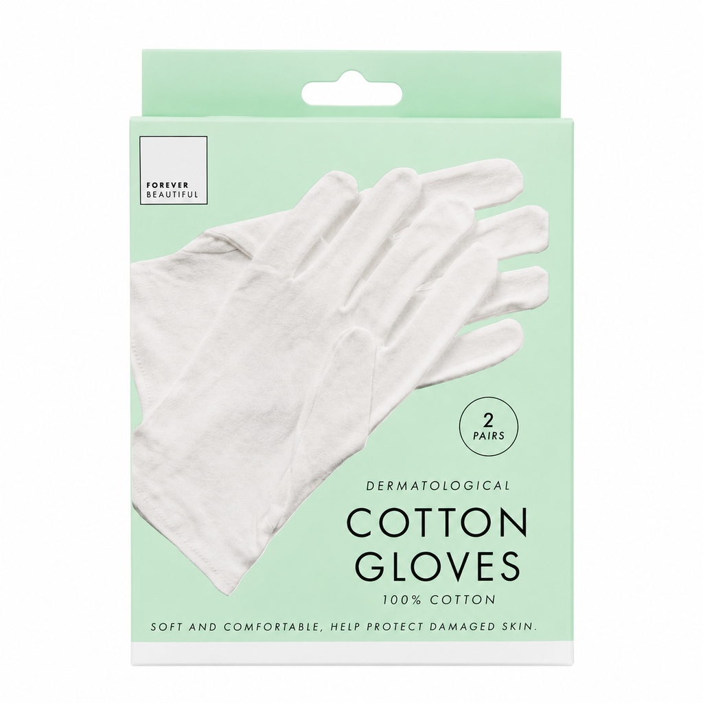 100% Cotton Moisturizing Gloves – Soft Overnight Hand Care Gloves (2 Pairs) 🇬🇧