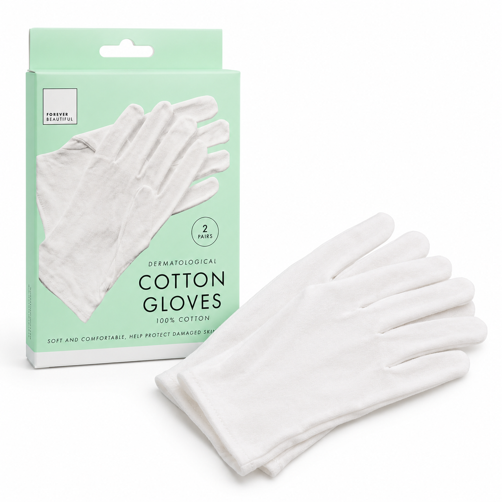 100% Cotton Moisturizing Gloves – Soft Overnight Hand Care Gloves (2 Pairs) 🇬🇧