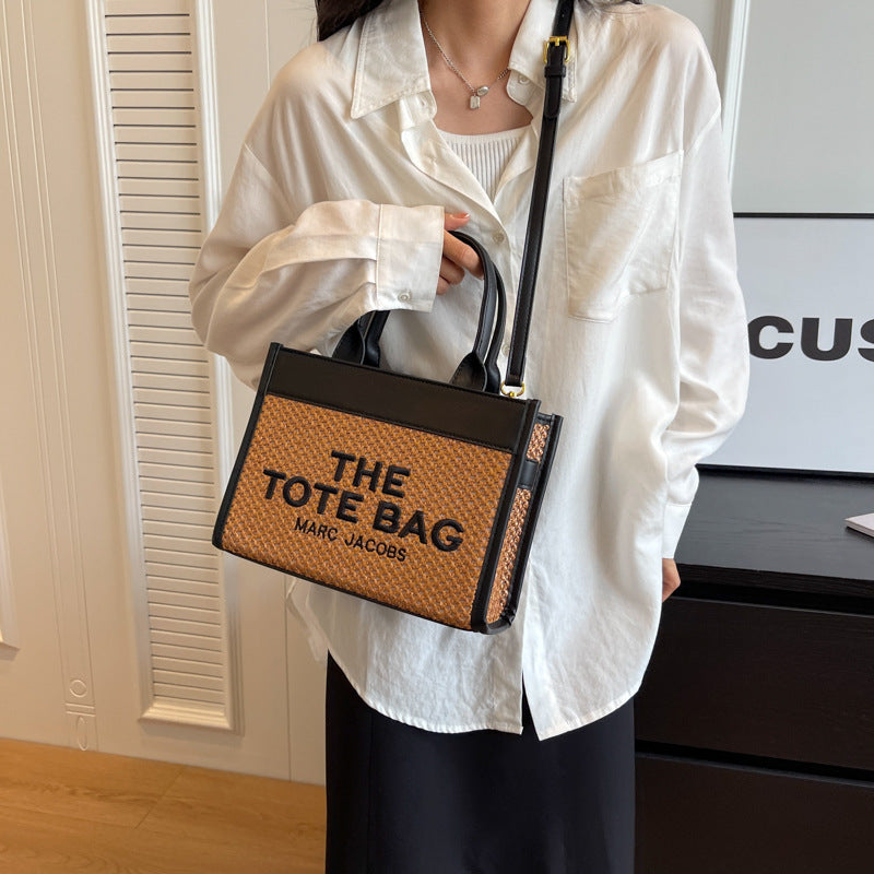 Designer summer woven bag purse The Tote bags Womens New High Quality Luxury Pu Leather Tote Bags 🇨🇳