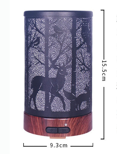 Iron Art Forest Animal Mute Aroma Diffuser Household Humidifier Colorful Night Light 🇨🇳