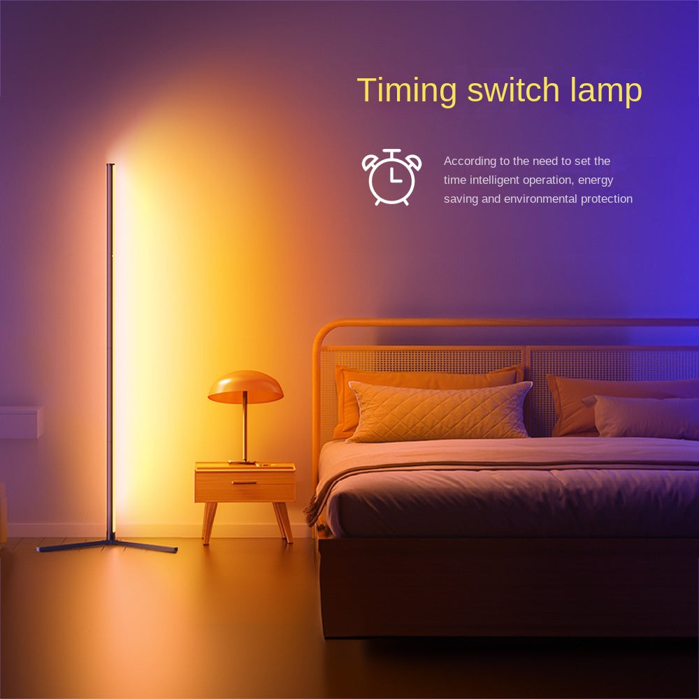 Ambient Floor Lamp RGBIC Corner Light Three-Section Spliced Bluetooth LED Modern Minimalist Table Lamp Voice-Activated Light 🇨🇳