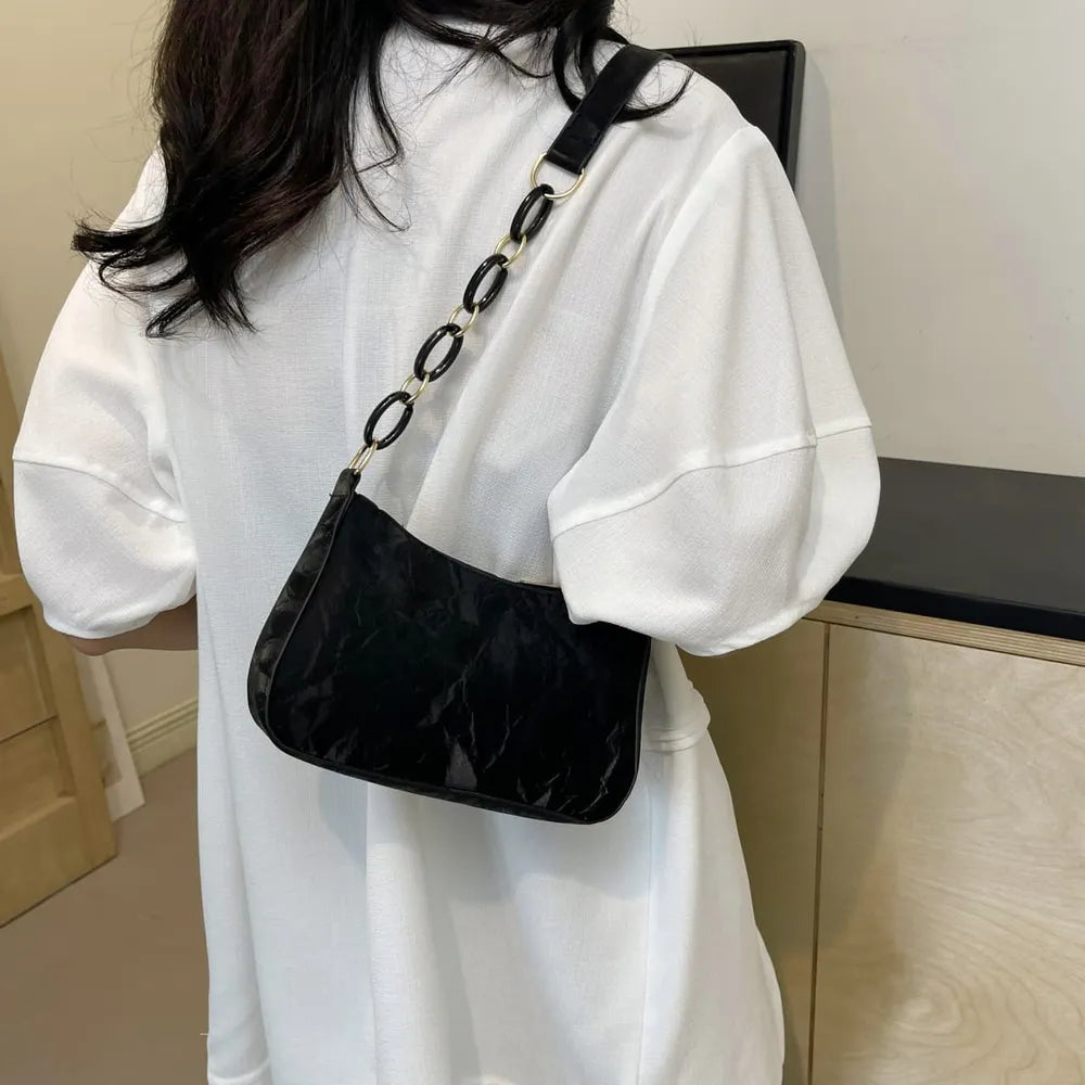 Bow PU Leather Shoulder Bag 🇨🇳