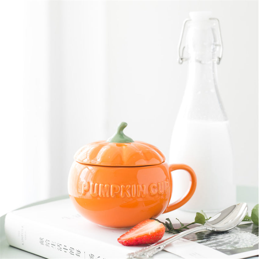 1pc Cute Ceramic Halloween Pumpkin Mug 🇨🇳