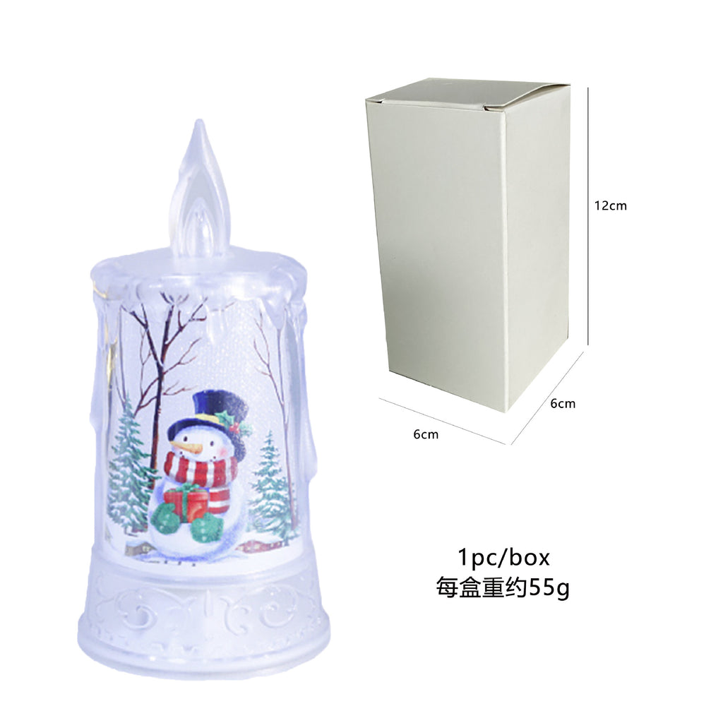 Christmas led electronic candle light Christmas snowman Elk decoration 🇨🇳
