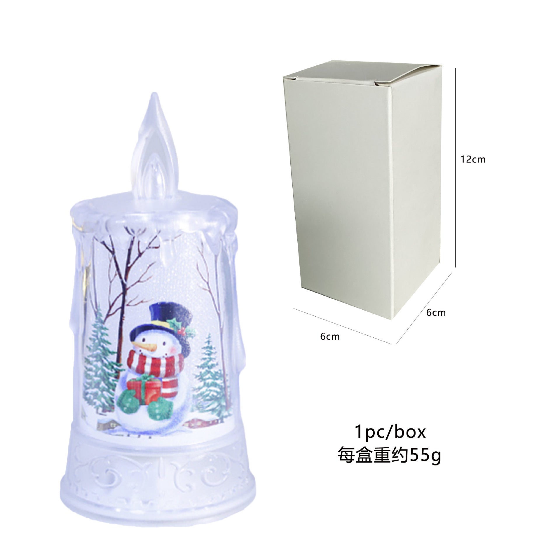 Christmas led electronic candle light Christmas snowman Elk decoration 🇨🇳