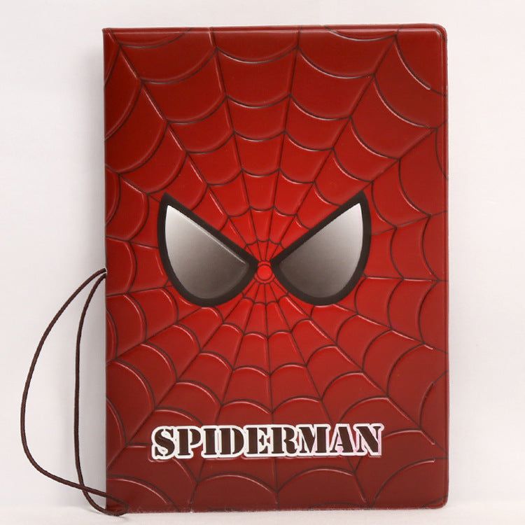 Passport Passport Protection Cover Marvel Superhero Spider Man Cartoon Passport Clip 🇨🇳