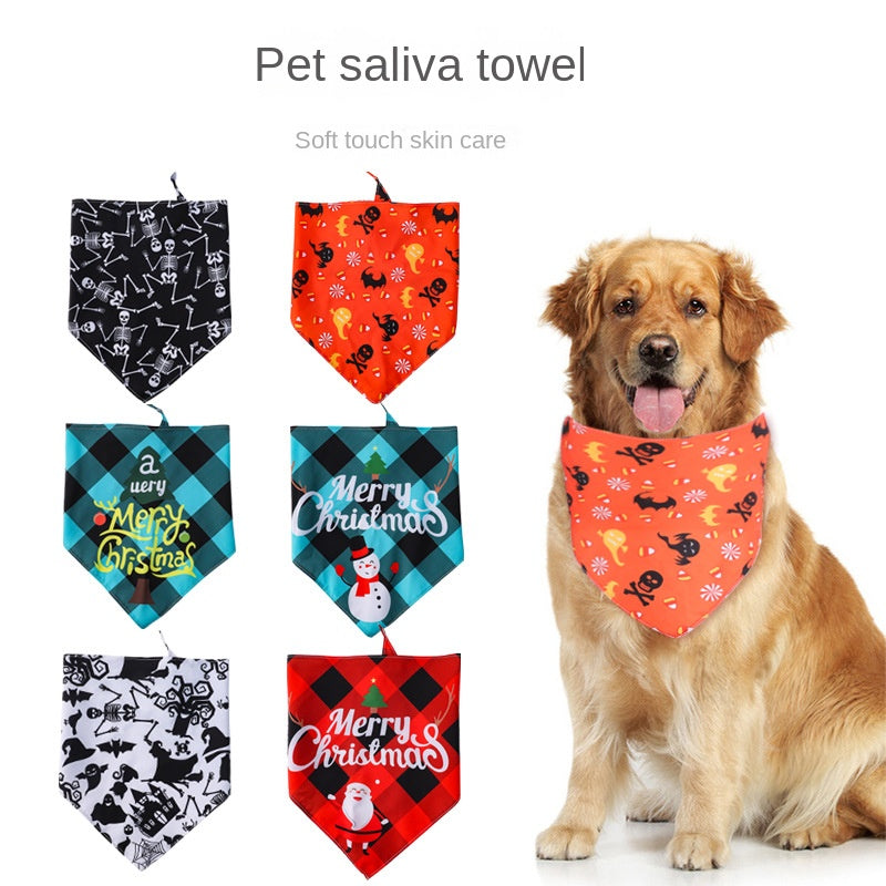 Pet Bandana for Dogs and Cats - Triangle Scarf Bib 🇨🇳