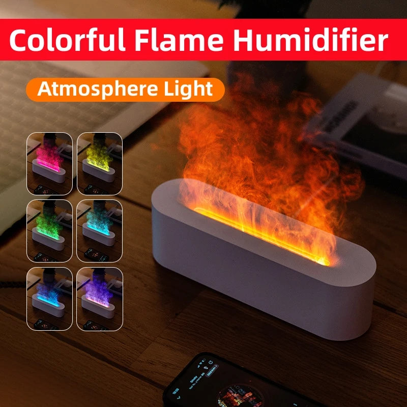 Flame Aroma Diffuser Air Humidifier Ultrasonic Cool Mist Maker Fogger with essential oil 🇨🇳