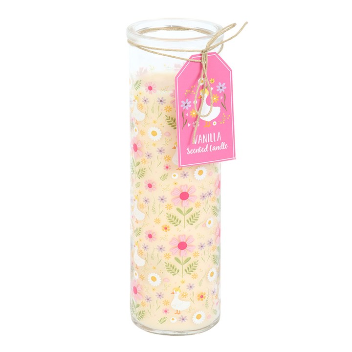 Daisy &  Duck Print Vanilla Tube Candle 🇬🇧
