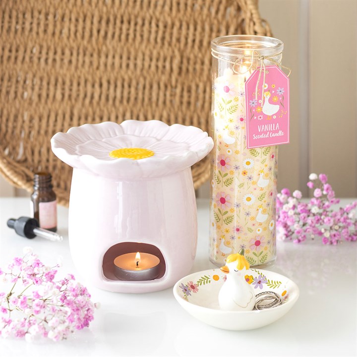 Daisy &  Duck Print Vanilla Tube Candle 🇬🇧