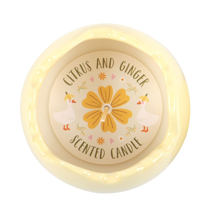 Citrus & Ginger Egg Shaped Candle 🇬🇧