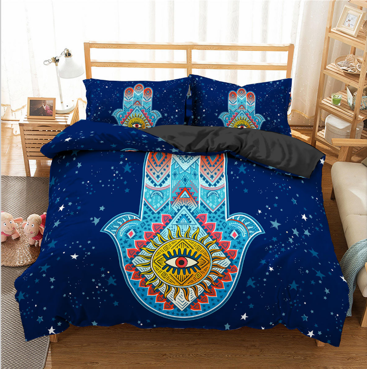3D palm new digital printing bedding set 🇨🇳