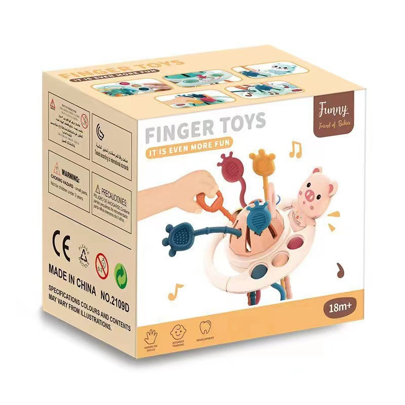 Fun Suction Cup Toy for Biting and Pressing, Finger Exercise, Early Education Sensory Integration Cognitive Developmental Educational Toy 🇨🇳