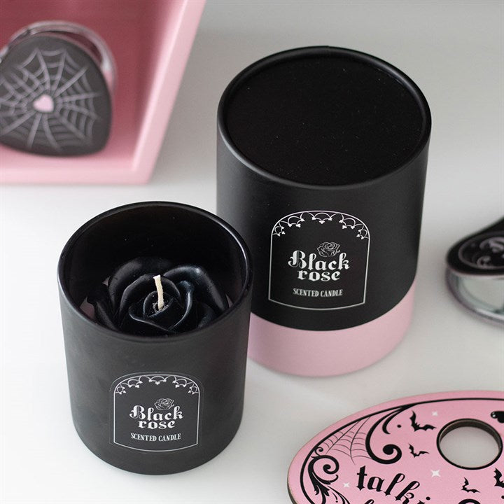 Black Rose Candle with 3D Roses 🇬🇧