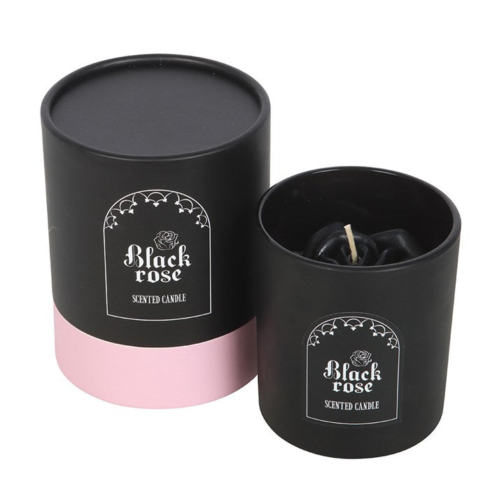 Black Rose Candle with 3D Roses 🇬🇧