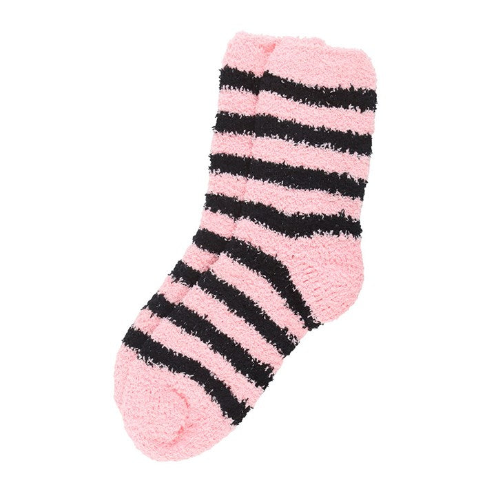 Pink and Black Striped Socks in Coffin Gift Box 🇬🇧