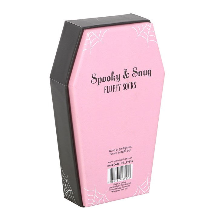 Pink and Black Striped Socks in Coffin Gift Box 🇬🇧