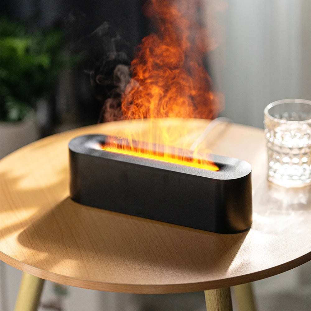 Flame Aroma Diffuser Air Humidifier Ultrasonic Cool Mist Maker Fogger with essential oil 🇨🇳