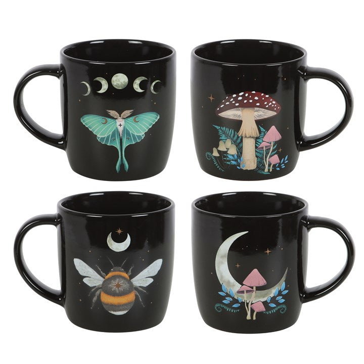 Set of 4 Dark Forest Mugs 🇬🇧