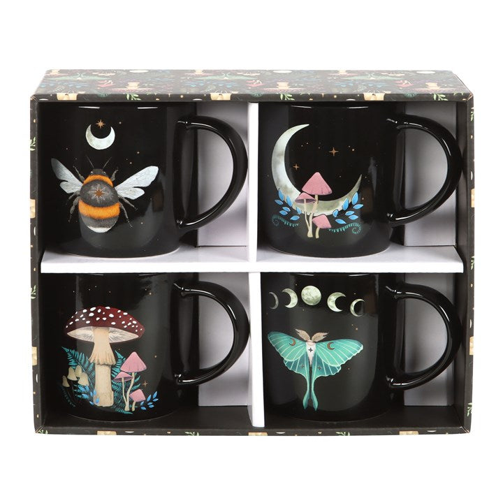 Set of 4 Dark Forest Mugs 🇬🇧