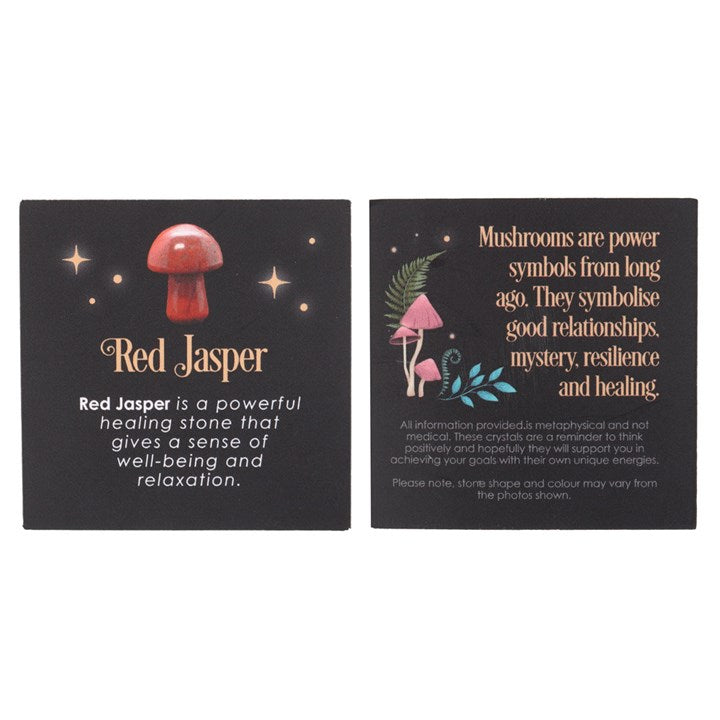 Magical Red Jasper Crystal Mushroom 🇬🇧