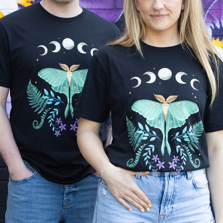 Luna Moth Unisex T-shirt Size S 🇬🇧