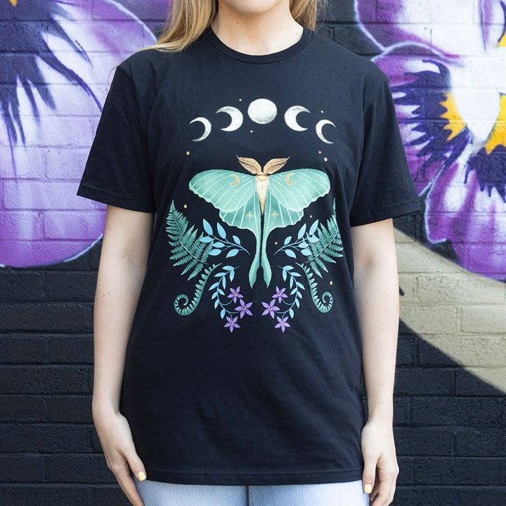Luna Moth Unisex T-shirt Size S 🇬🇧