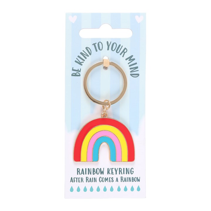 Be Kind to Your Mind Rainbow Keyring 🇬🇧