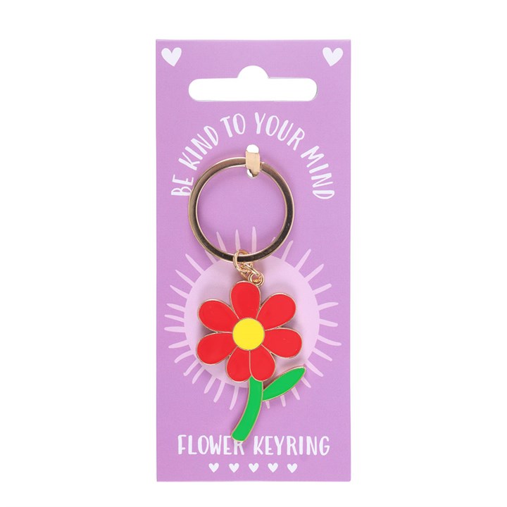 Be Kind to Your Mind Flower Keyring 🇬🇧