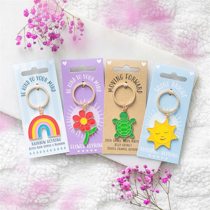Be Kind to Your Mind Flower Keyring 🇬🇧