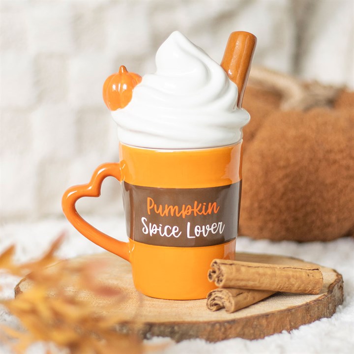 Pumpkin Spice Latte Shaped Lidded Mug 🇬🇧
