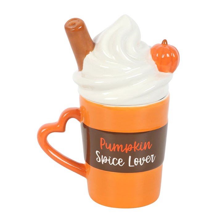 Pumpkin Spice Latte Shaped Lidded Mug 🇬🇧