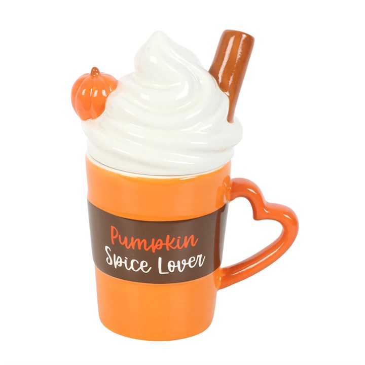 Pumpkin Spice Latte Shaped Lidded Mug 🇬🇧