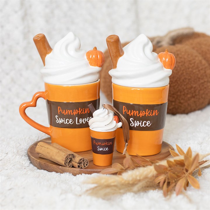 Pumpkin Spice Latte Shaped Lidded Mug 🇬🇧
