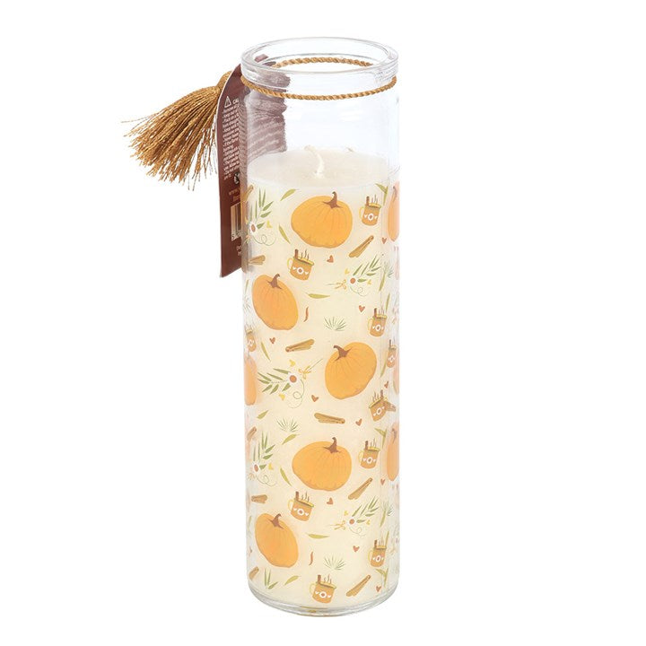 Pumpkin Print Tube Candle 🇬🇧