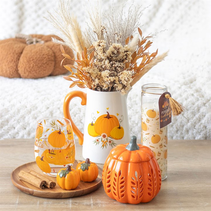 Pumpkin Print Tube Candle 🇬🇧