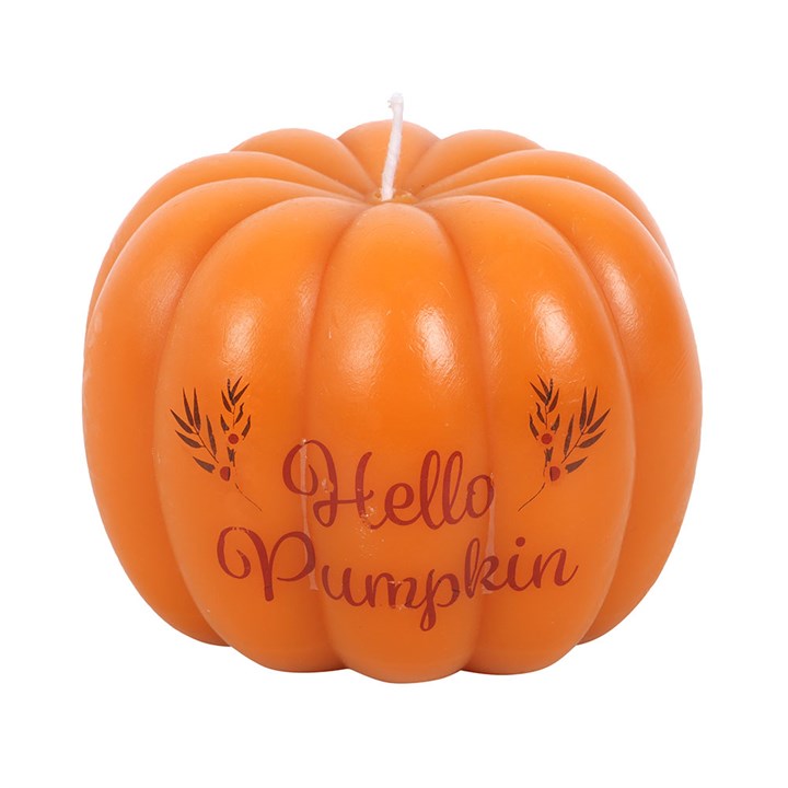 Hello Pumpkin Shaped Candle 🇬🇧