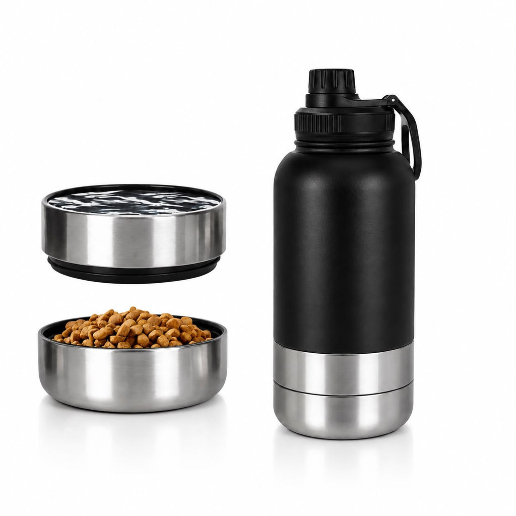2 Pack Pet Travel Water Bottles Portable Dog Drinking Bottle Black & Pink 🇬🇧