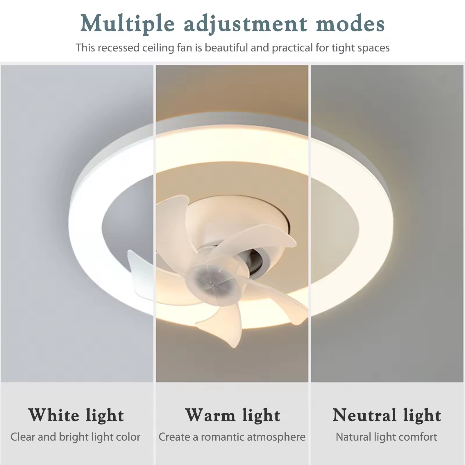 360 Rotating 48W Ceiling Fan E27 With Led Light And Remote Control 360 Rotation Cooling Electric fan Lamp Chandelier For Room Home Decor 🇨🇳
