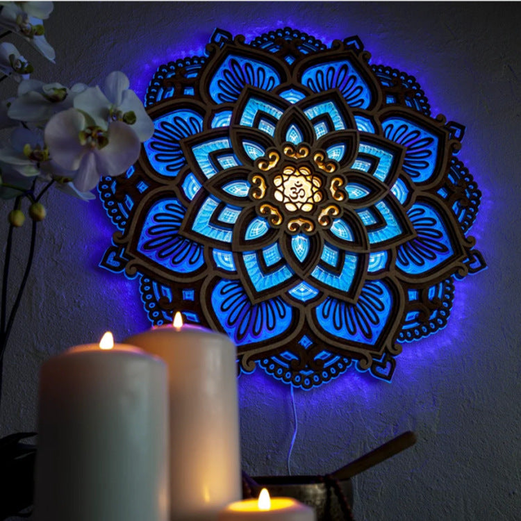 Mandala Yoga Room Night Light Yoga Studio Creative Atmosphere Night Light 🇨🇳